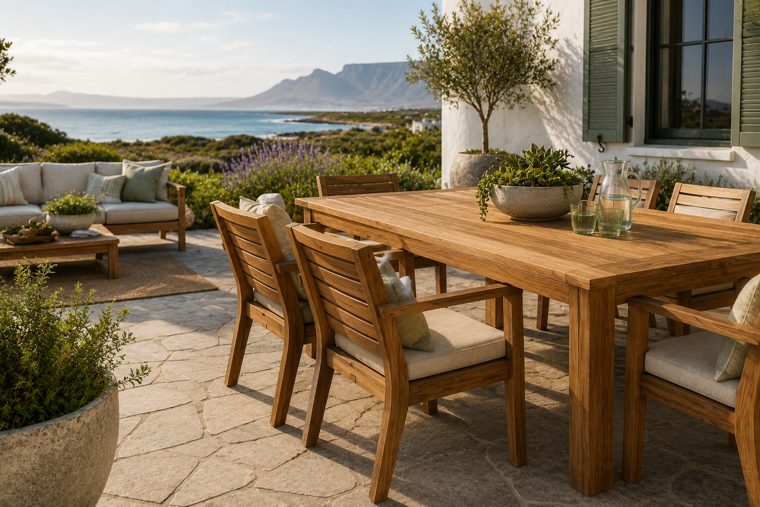 Solid teak outdoor furniture